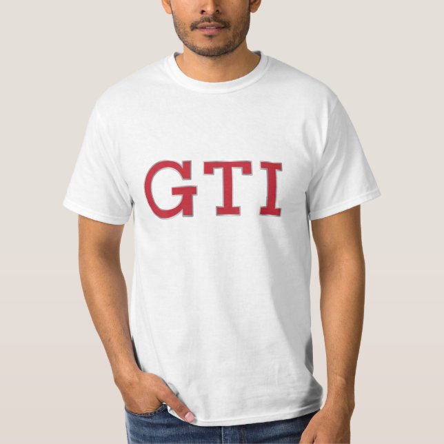 VDUB GTI badge (red - silver) t-shirt (Front)