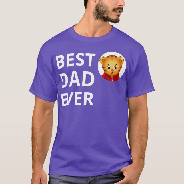 Vebyhogh  Daniel Tiger Best Dad Ever Dads T-Shirt (Front)