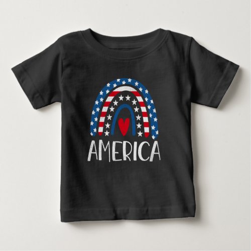 Vector 4th july american independence day 1 baby T_Shirt