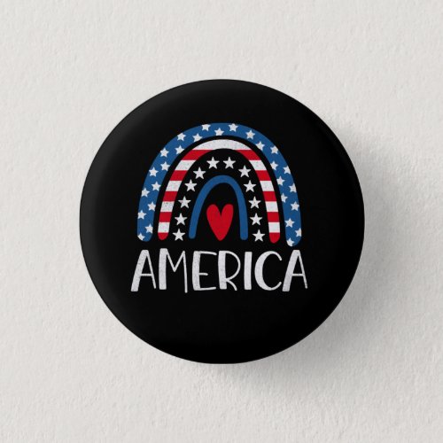 Vector 4th july american independence day 1 button