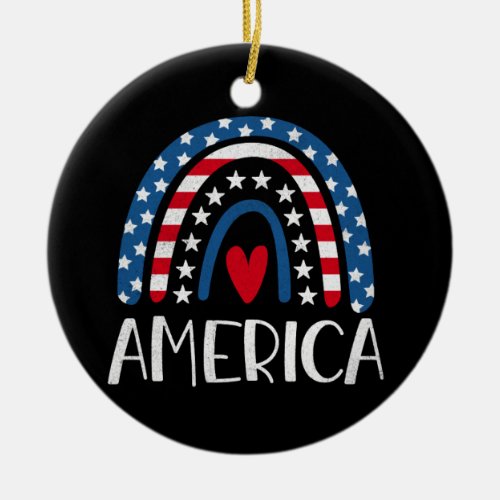 Vector 4th july american independence day 1 ceramic ornament