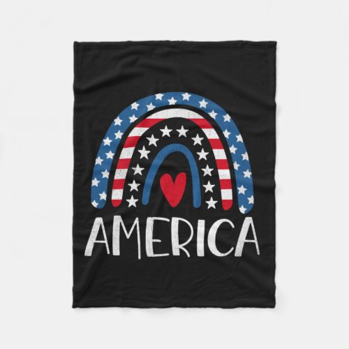 Vector 4th july american independence day 1 fleece blanket