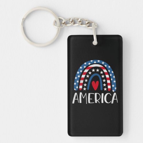 Vector 4th july american independence day 1 keychain