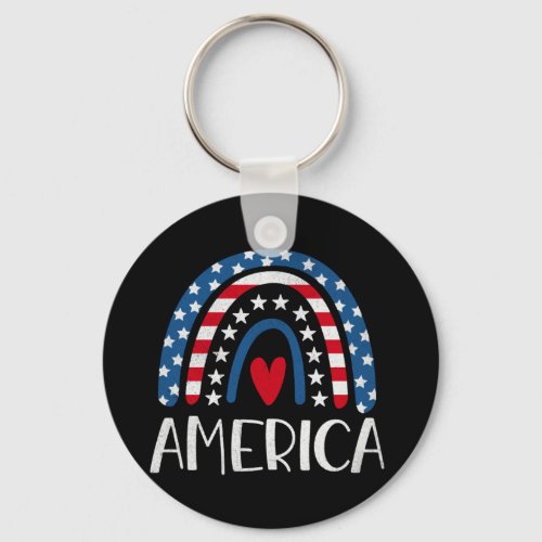 Vector 4th july american independence day 1 keychain