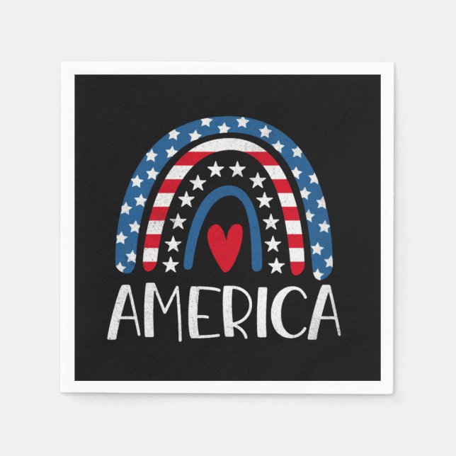 Vector 4th july american independence day (1) napkins (Front)