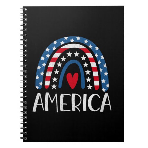 Vector 4th july american independence day 1 notebook
