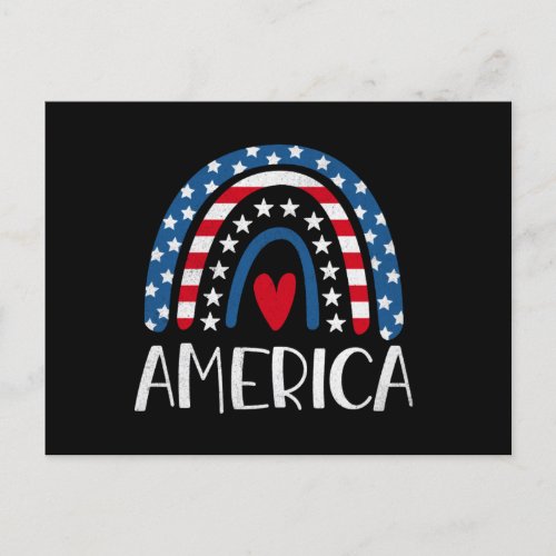 Vector 4th july american independence day 1 postcard