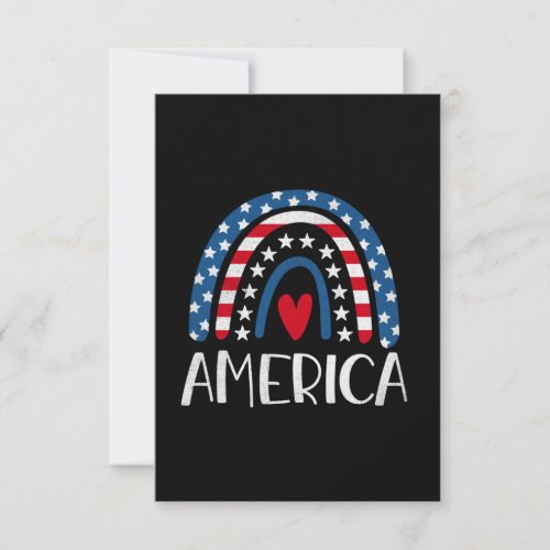 Vector 4th july american independence day 1 thank you card