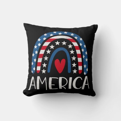 Vector 4th july american independence day 1 throw pillow