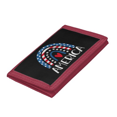Vector 4th july american independence day 1 trifold wallet