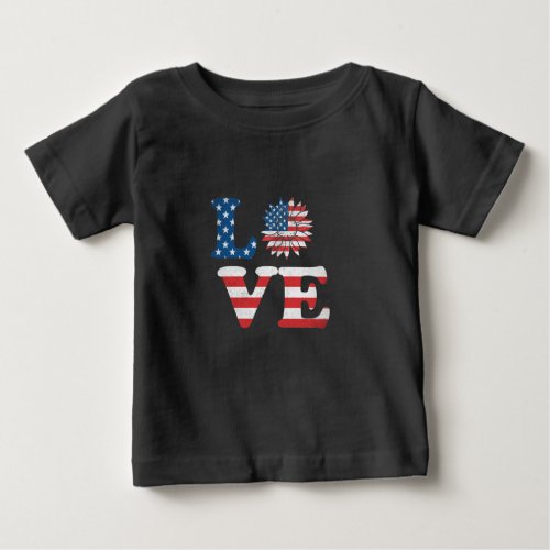 Vector 4th july american independence day  baby T_Shirt