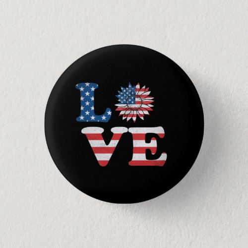 Vector 4th july american independence day  button