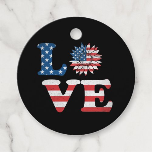 Vector 4th july american independence day  favor tags