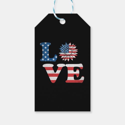 Vector 4th july american independence day  gift tags