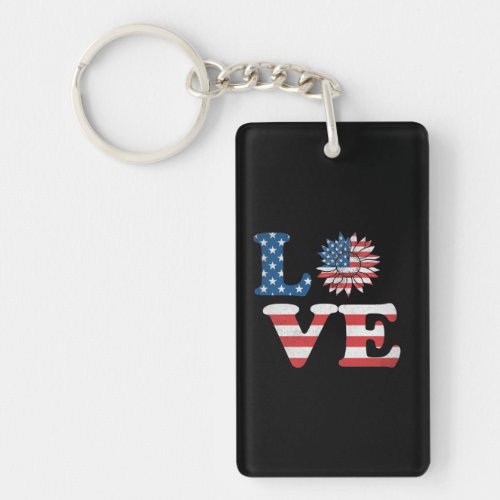 Vector 4th july american independence day  keychain