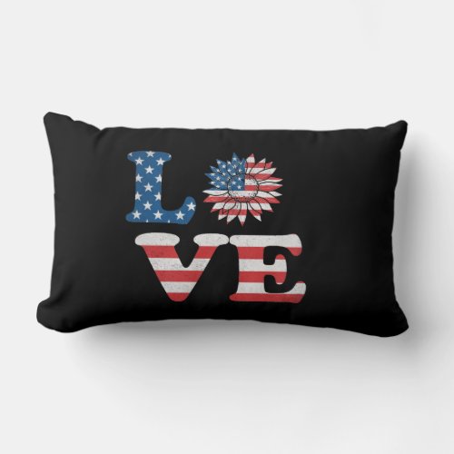 Vector 4th july american independence day  lumbar pillow