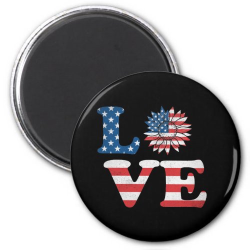 Vector 4th july american independence day  magnet