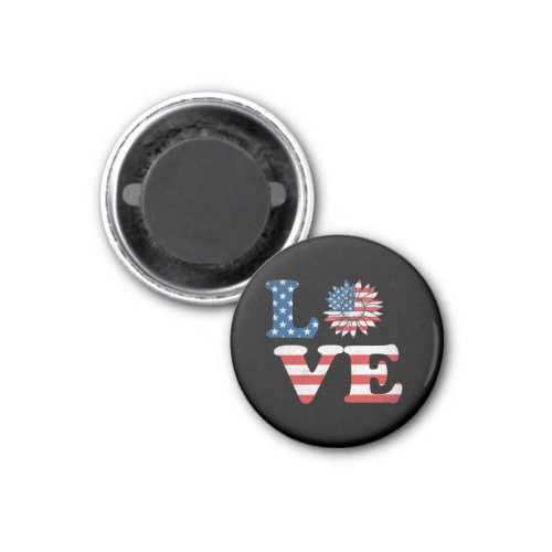 Vector 4th july american independence day  magnet