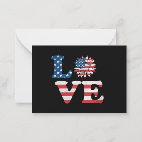 Vector 4th july american independence day  note card