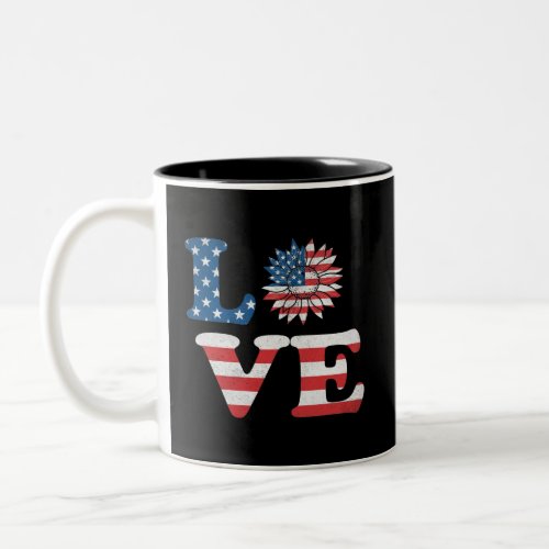 Vector 4th july american independence day  Two_Tone coffee mug