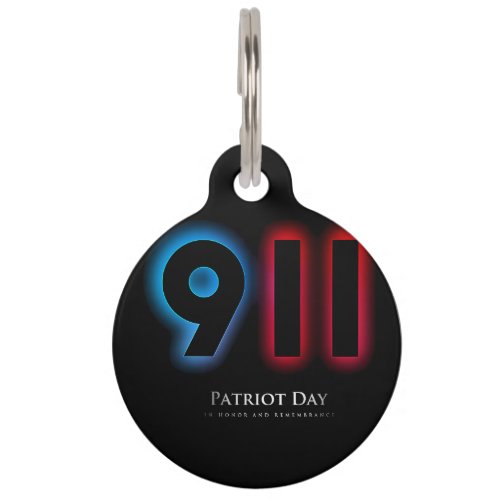 Vector 911 patriot day pet ID tag