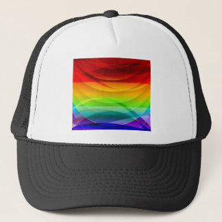 Vector-Abstract-Colorful-Background-Graphic RAINBO Trucker Hat