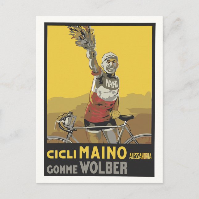 Vector Art, cycling, Italian champion 1920 Postcard (Front)