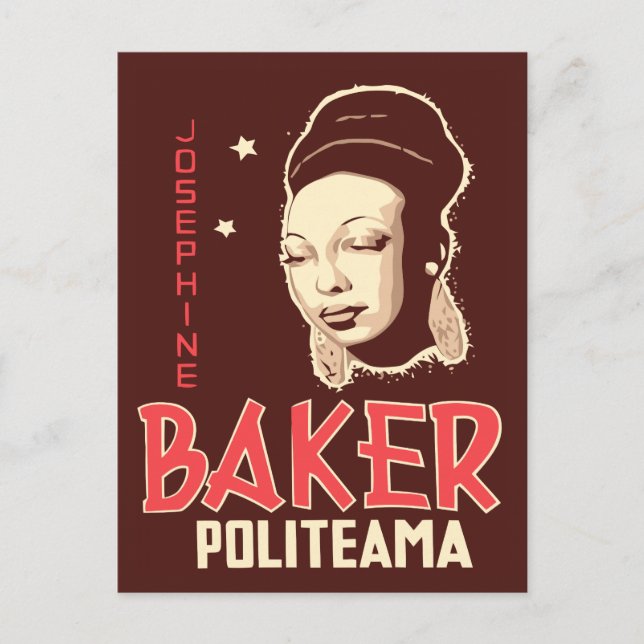 Vector Art Josephine Baker at the Politeama Postcard (Front)