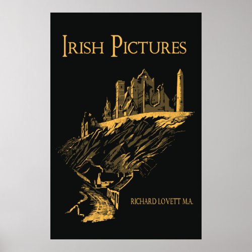 Vector Art Rock of Cashel Ireland book cover Poster