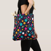 Vector Art Tote Bag: Bold Colors and Crisp Lines