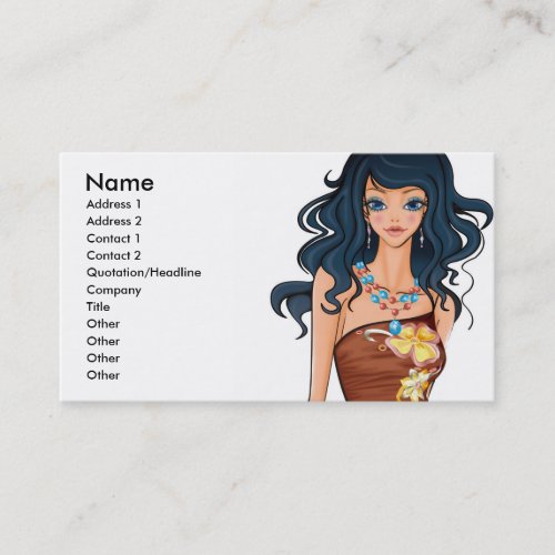 Vector_Beauties_-0005, Name, Address 1, Address... Business Card