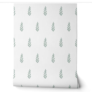 vector botanical simple pattern with plants wallpaper