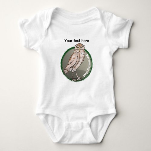 Vector Burrowing Owl Baby Bodysuit