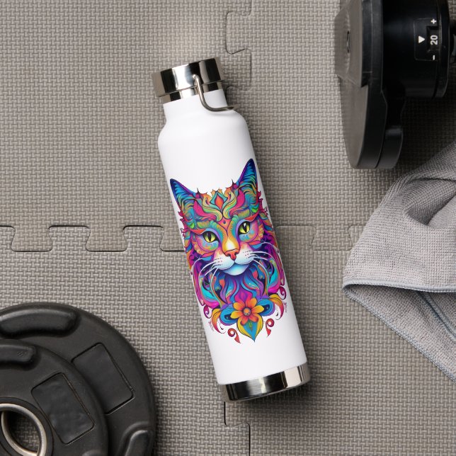 Vector Cat Water Bottle (Gym)