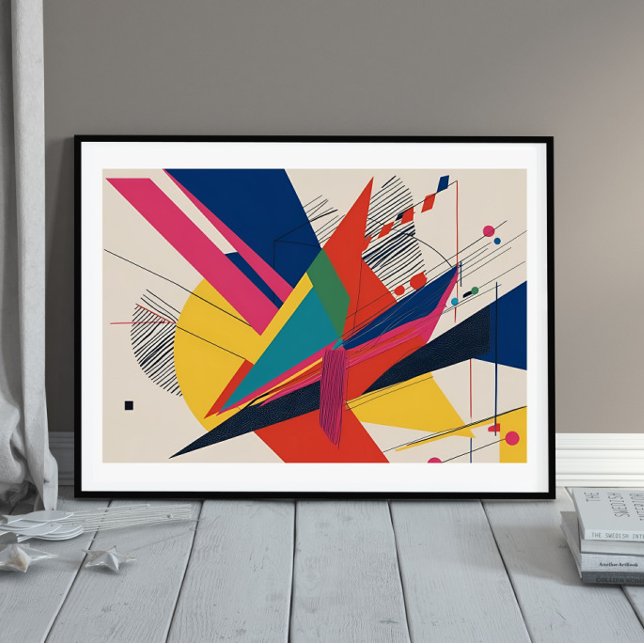 Vector Collision – A Retro-Futurist Composition Poster (Creator Uploaded)