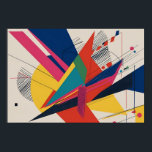 Vector Collision – A Retro-Futurist Composition Poster<br><div class="desc">A vibrant explosion of vectors, angles, and curves, this artwork captures the essence of motion and dimensionality. Radiant reds, electric blues, saturated yellows, and sleek blacks slice across a neutral background like shards of dynamic momentum. Intersecting planes, dotted gradients, and linear halos echo early 20th-century constructivism and the visual language...</div>