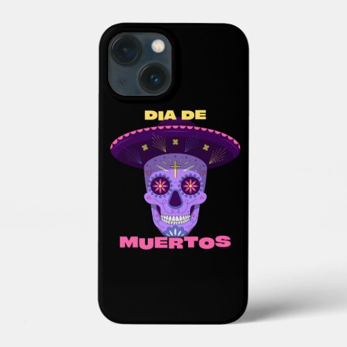 Vector dia de los muertos _ day of the dead iPhone 13 mini case