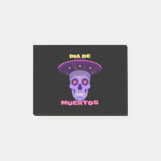 Vector dia de los muertos - day of the dead post-it notes