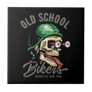 Vector dia de los muertos, day of the dead skull,  ceramic tile