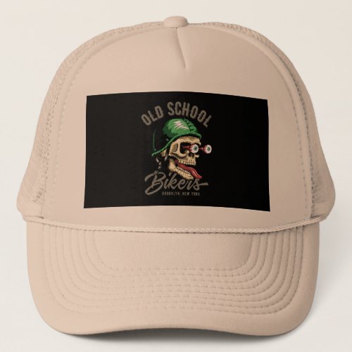 Vector dia de los muertos day of the dead skull  trucker hat