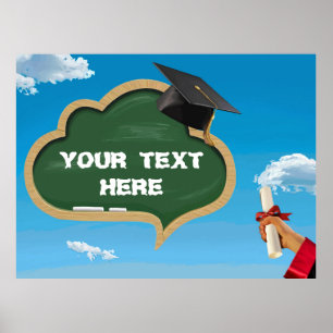 Vector drawing for graduation poster
