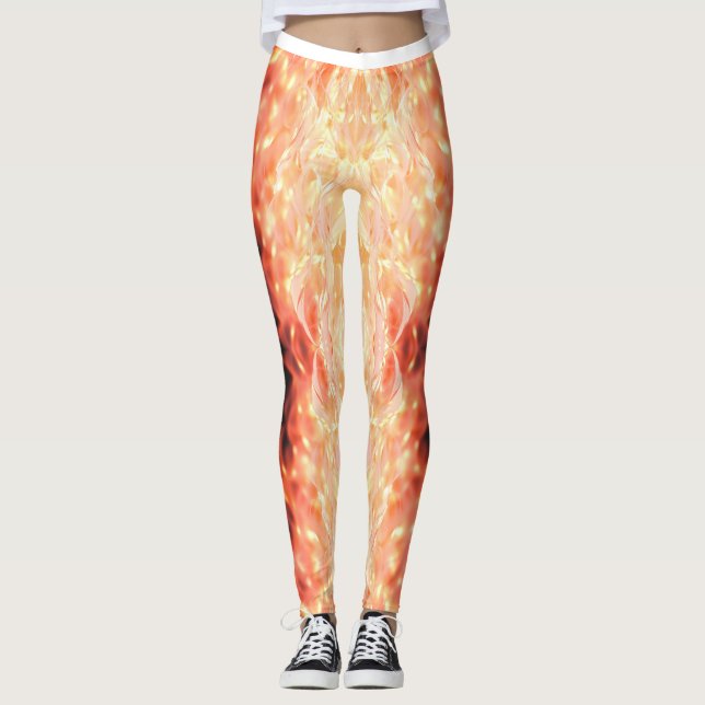 Vector Fire Ombre Leggings (Front)