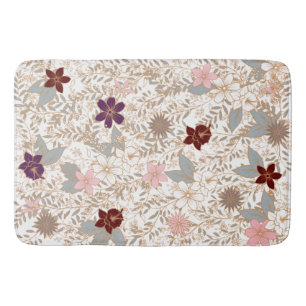 Vector Floral Bath Mat