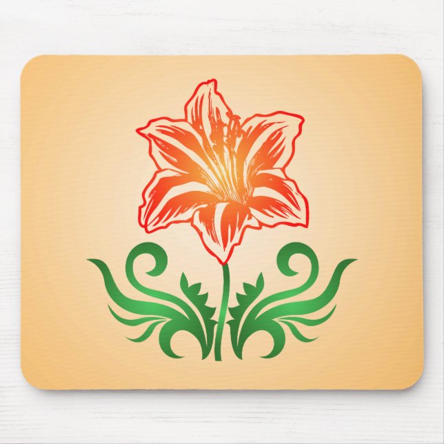 Vector Flower: Mouse Pad (Front)
