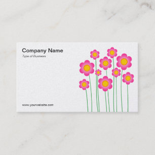 Vector Flowers III - (Platinum) Business Card