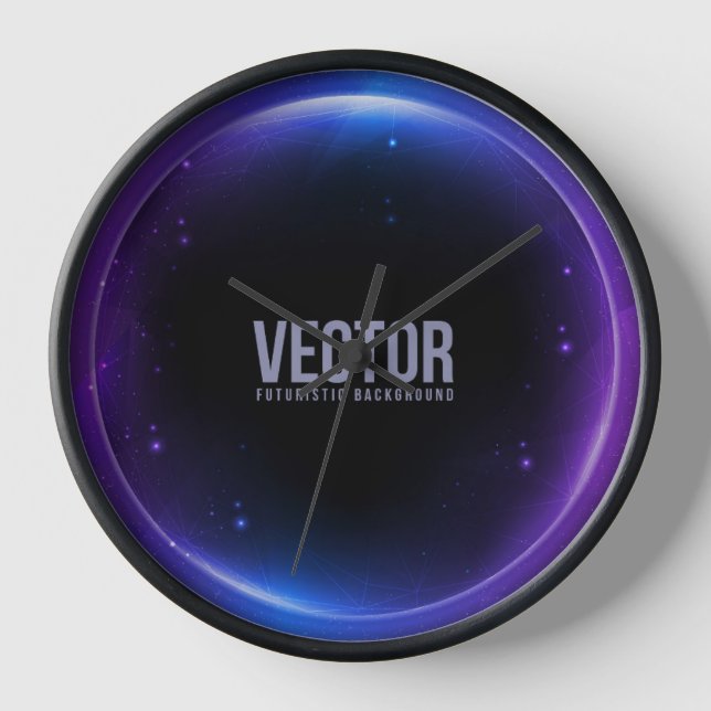 vector futuristics clock (Front)
