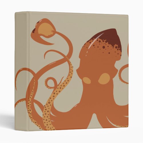 Vector Giant Squid School Binder Folder