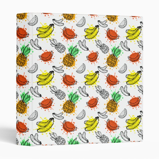 Vector Graphic Seamless Pattern Binder (Front/Spine)