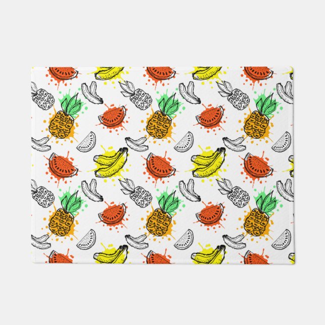 Vector Graphic Seamless Pattern Doormat (Front)