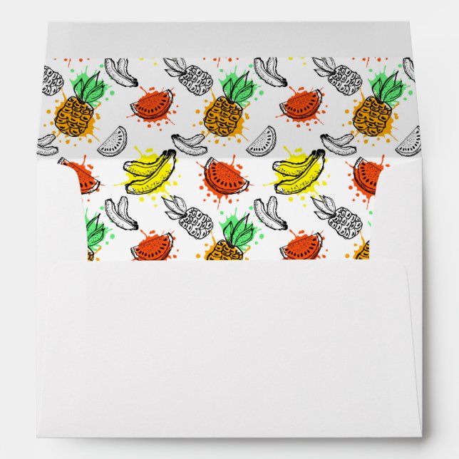 Vector Graphic Seamless Pattern Envelope (Back (Bottom))
